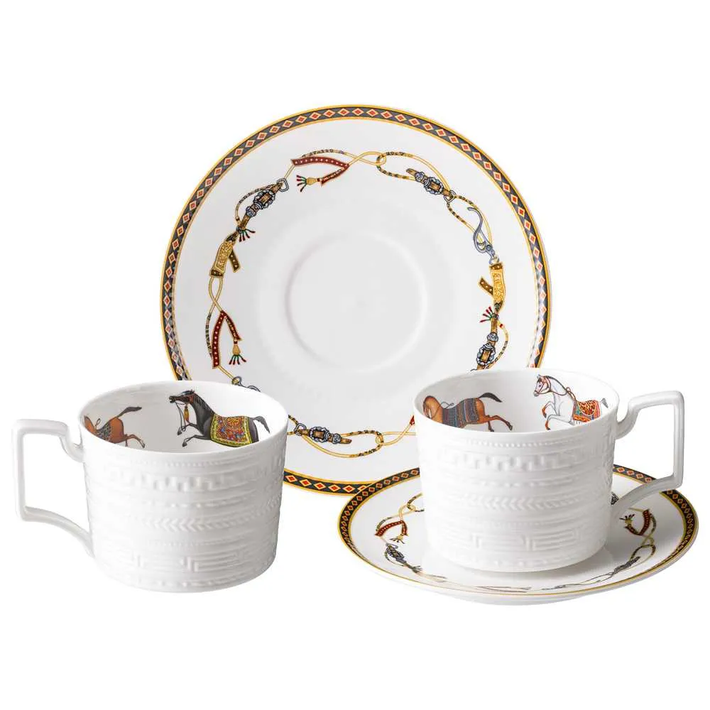 Набор чайный Лефард Пассаж на 2пер 4пр 280мл, фарфор арт.760-854 по цене 