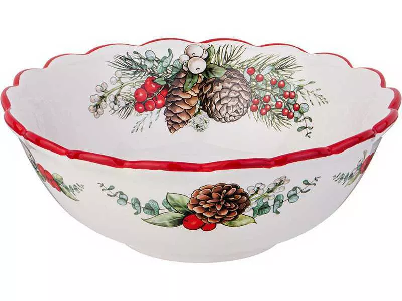 Салатник Агнесс Празднование 20,5х7,5см, керамика арт.358-2261 по цене 