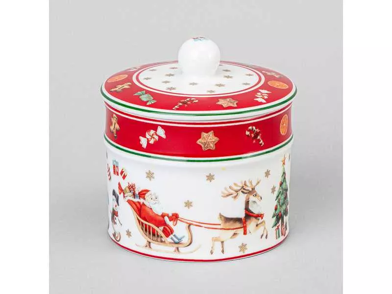 Банка Лефард С Новым Годом 500мл, фарфор арт.85-2065 по цене 