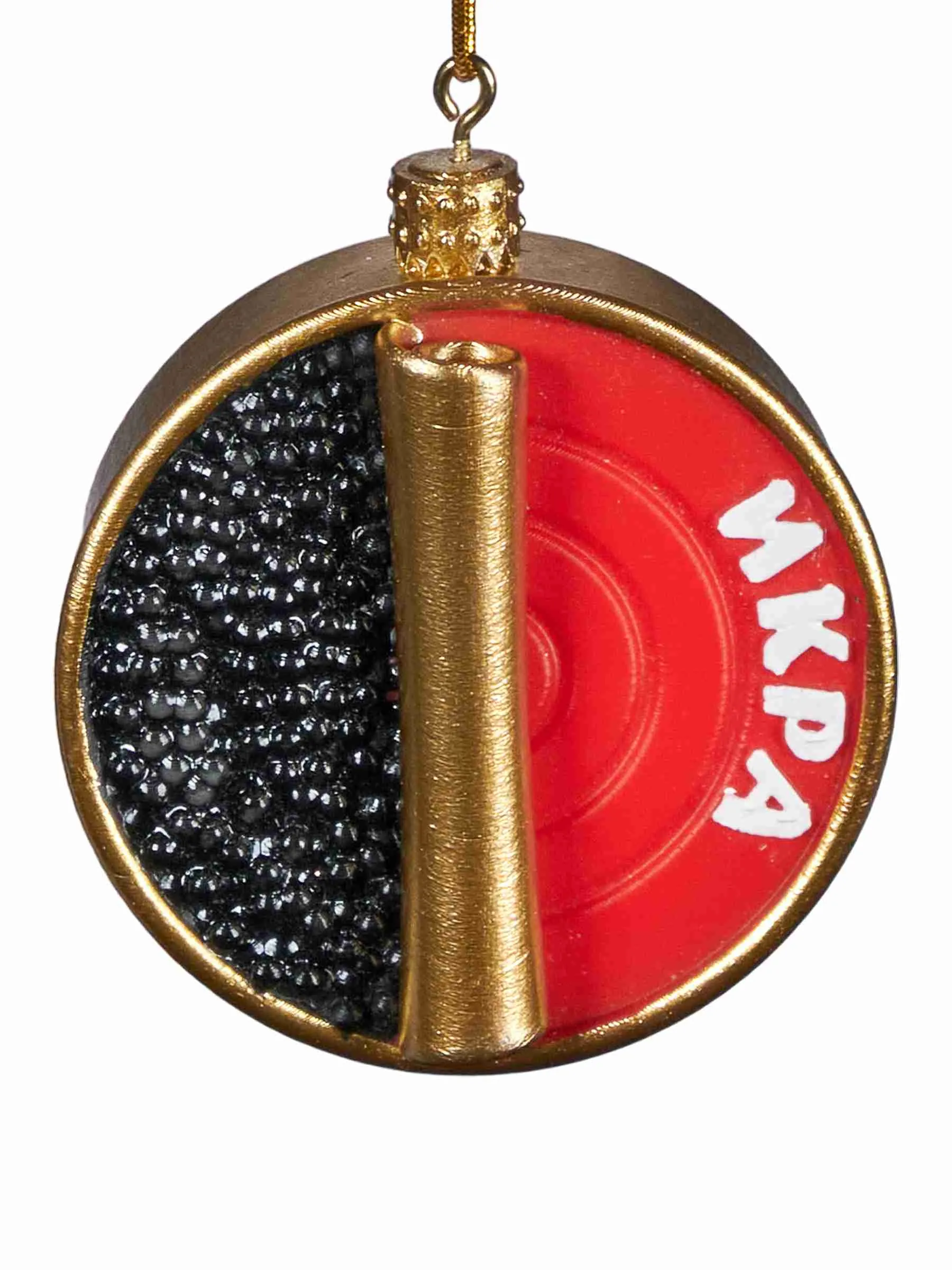 Украшение новогоднее подвесное Икра 1,5х6х6см арт.92866 по цене 