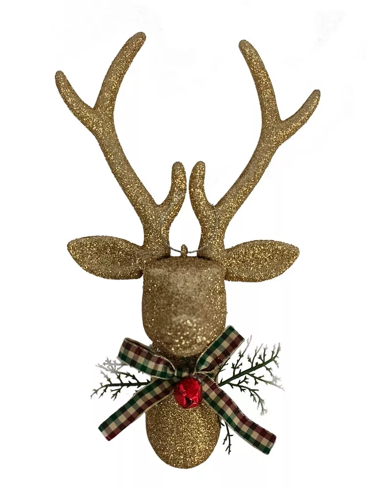 Фигурка декоративная подвесная Олень 8х6х12см полипропилен арт.91325 по цене 