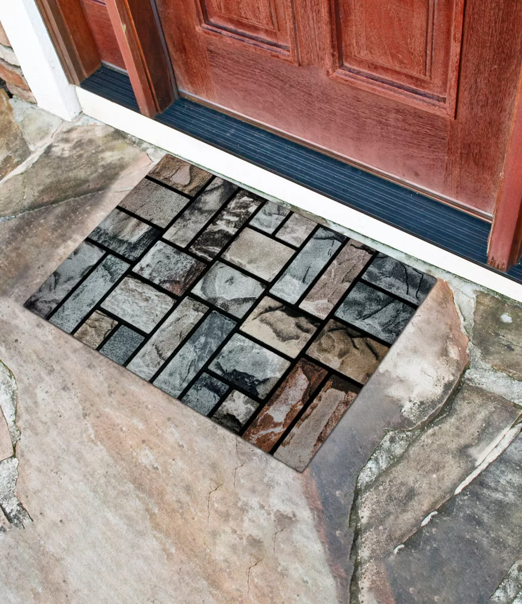 Коврик придверный Лидс 45х75см резина арт.11393 по цене 