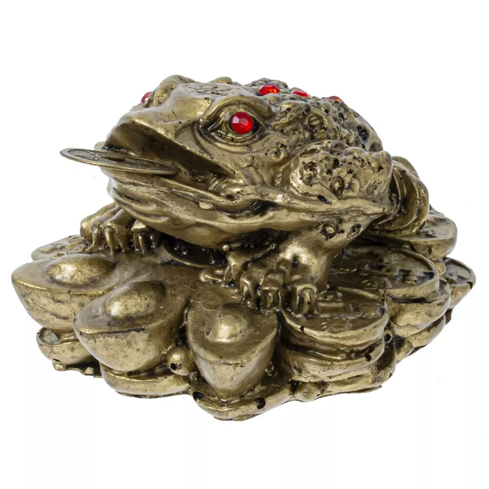 Фигурка декоративная Лягушка денежная 8х7х4,5см арт.804503 по цене 