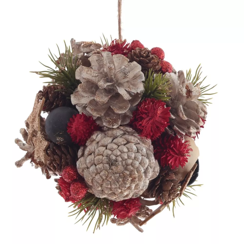 Изделие декоративное подвесное Шар 17х17х9см арт.808753 по цене 