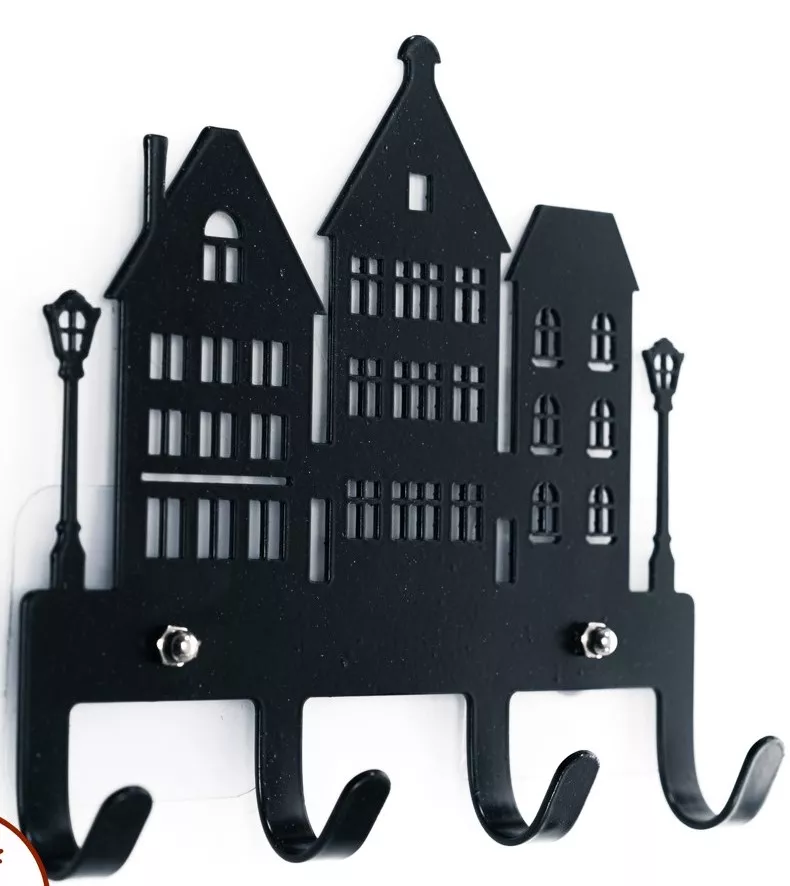 Ключница настенная Дома, металл арт.701-031B по цене 