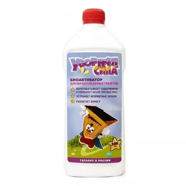 Концентрат "Уборная сила" БИО для выгребной ямы и туалетов жидкий 0,5 л по цене 