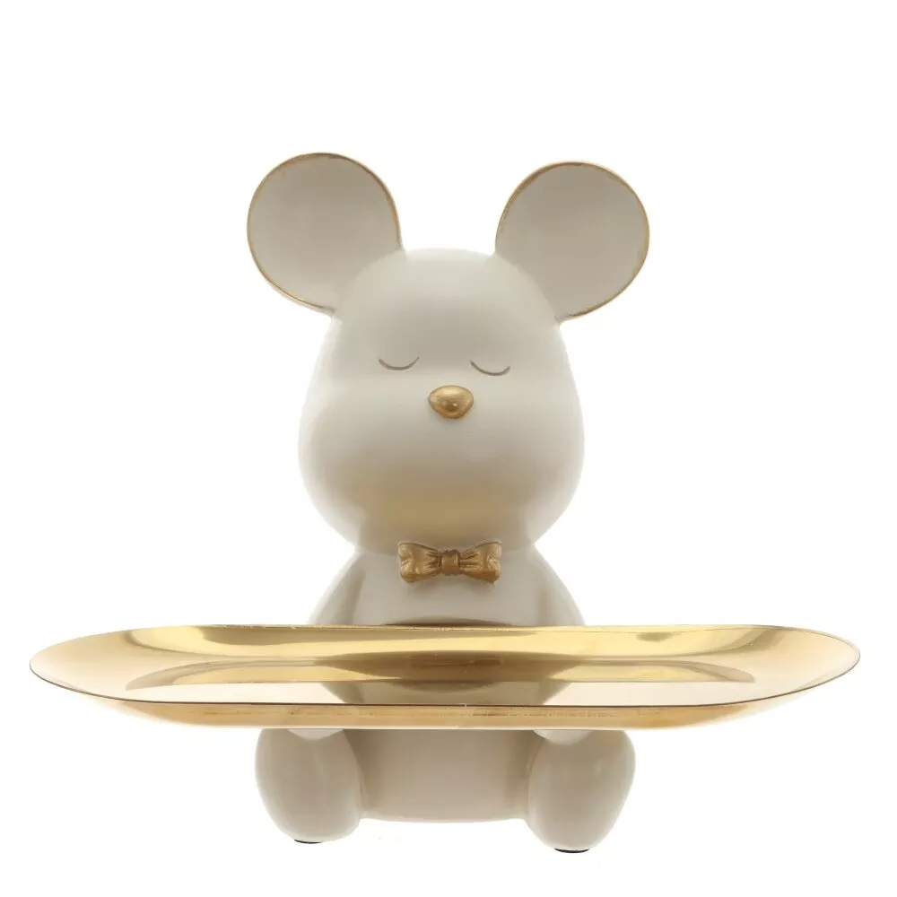 Фигурка декоративная с подносом Медвежонок 22х17х19см арт.816410 по цене 