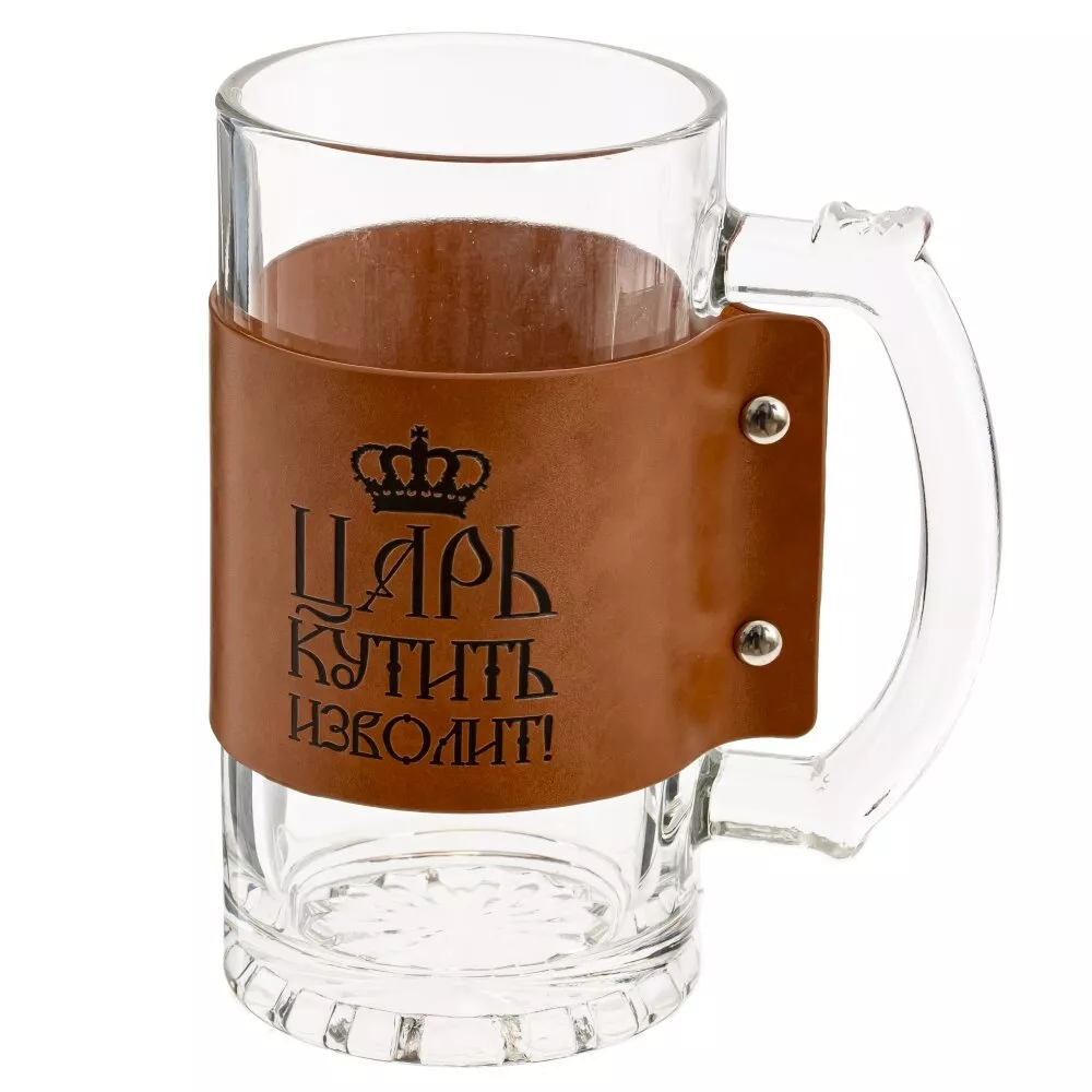 Кружка 480мл 12x8x15см, стекло арт.815854 по цене 