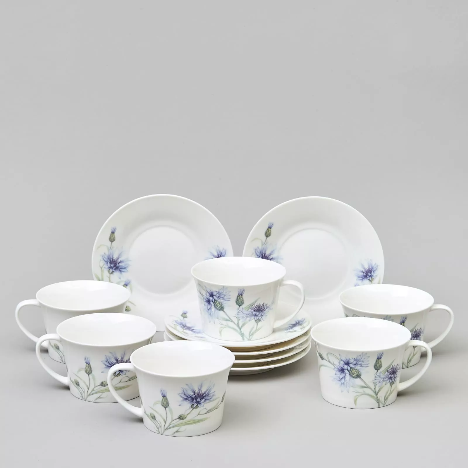 Набор чайный Лефард Васильки на 6пер 12пр 250мл, фарфор арт.760-840 по цене 