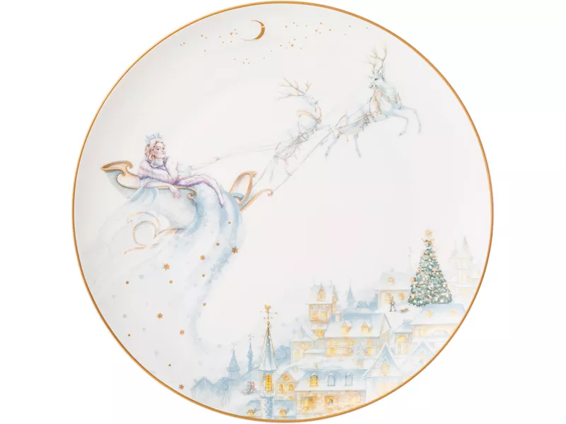 Тарелка обеденная Лефард Снежная Королева фарфор 25,5см арт.590-548 по цене 