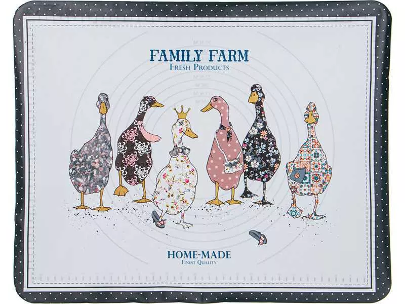Коврик для раскатки теста Агнесс Семейная ферма 50x39см арт.923-228 по цене 