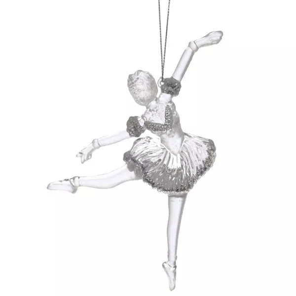 Украшение новогоднее Балерина 10х2,5х14см полимерные материалы арт.254639 по цене 