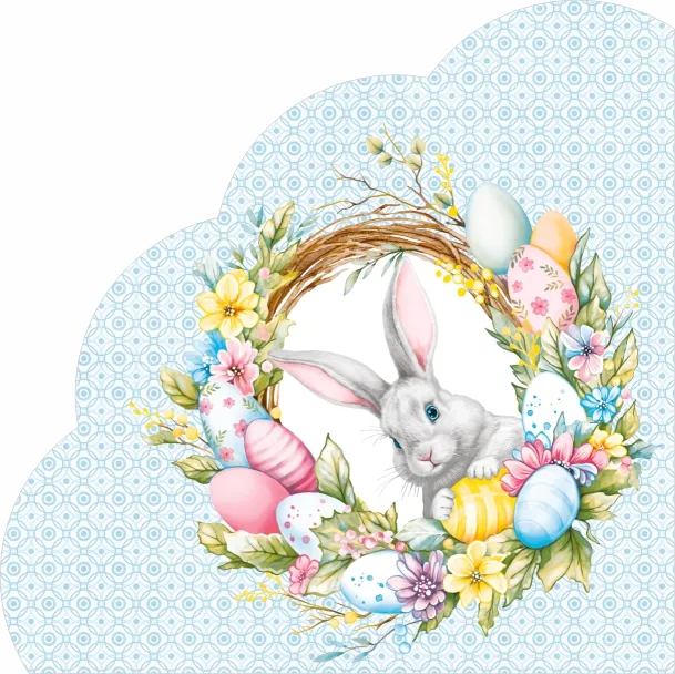 РОНДО Пасхальный венок с кроликом для зак