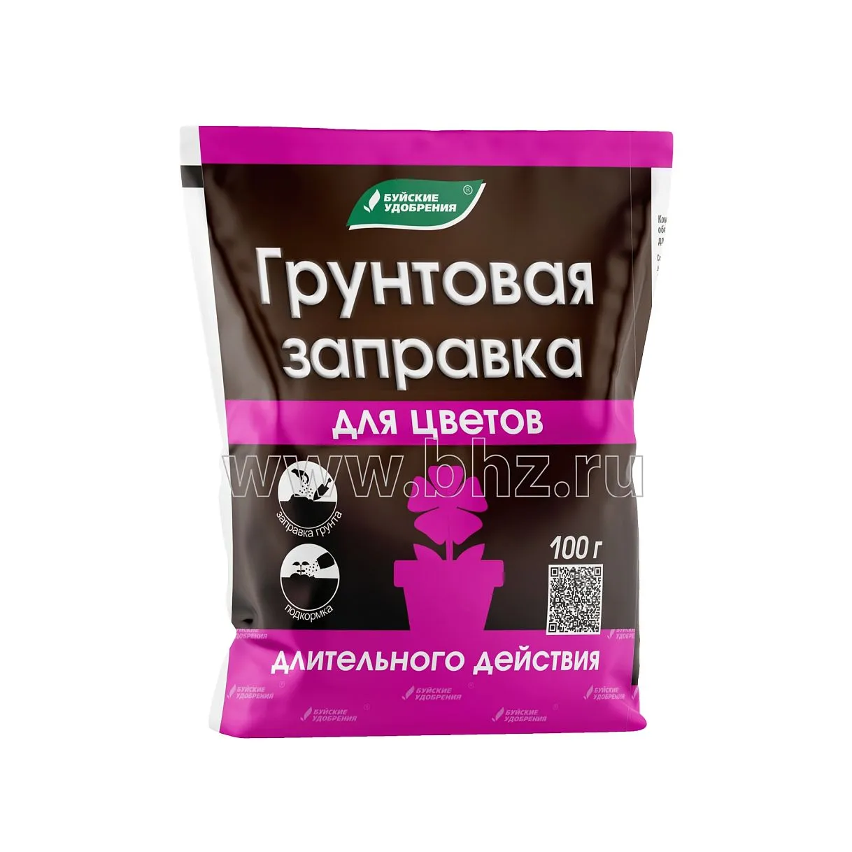 Удобрение сухое БХЗ Грунтовая заправка для цветов 0,1 кг по цене 