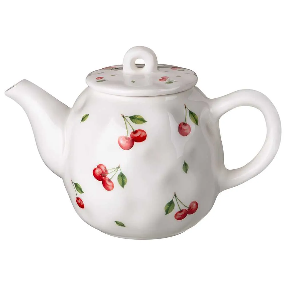 Чайник заварочный Лефард Вишня 600мл, керамика арт.358-2350 по цене 