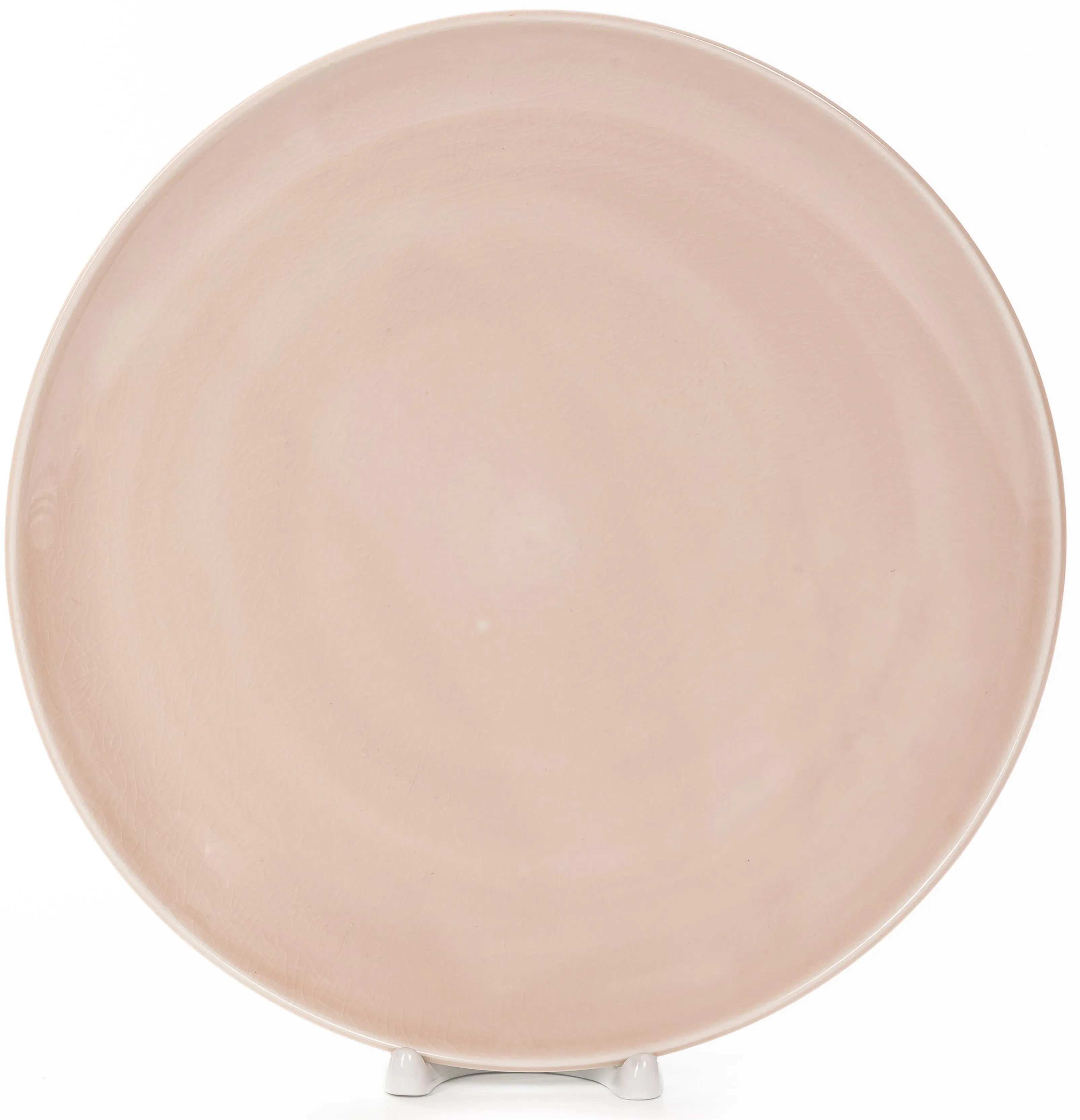 Тарелка мелкая Мейбел 26см, фарфор, пыльная роза кракелюр арт.236-28017 по цене 