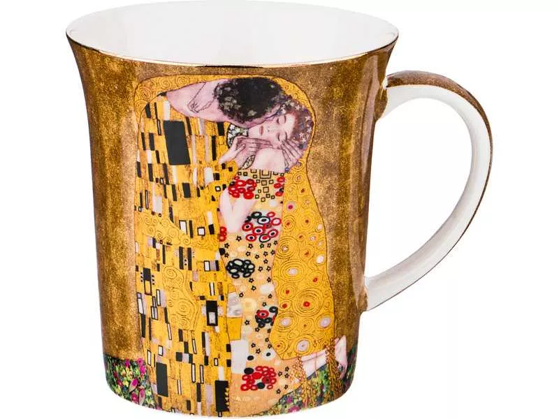 Кружка Лефард Поцелуй Климт 420мл, фарфор арт.104-509 по цене 