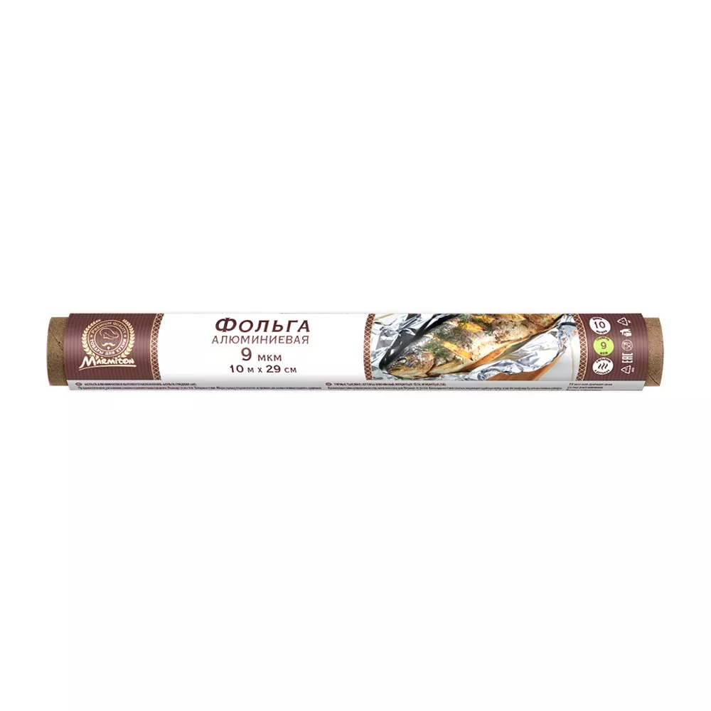 Фольга алюминиевая Мармитон 29смх10м арт.17822 по цене 