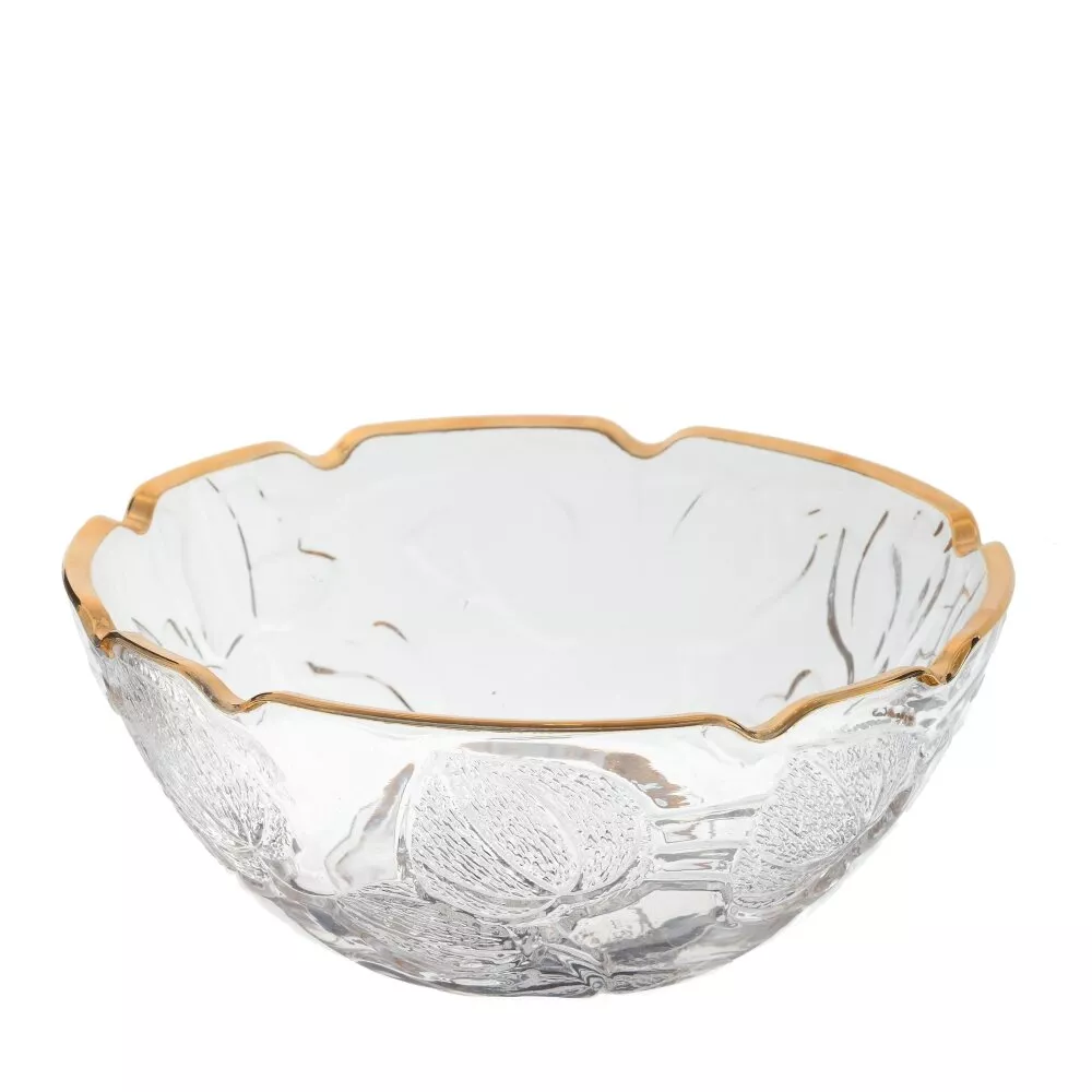 Ваза для фруктов кант золото 28х28х11см арт.789529 по цене 