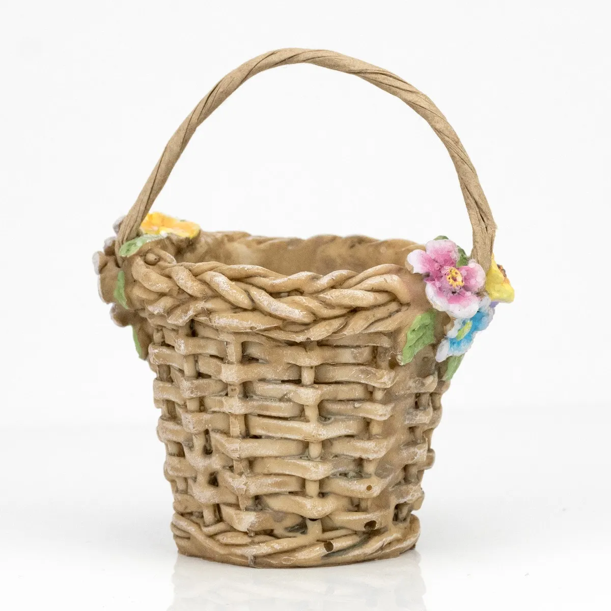 Фигурка декоративная Корзинка 8х6,5х10см коричневый, полирезина по цене 