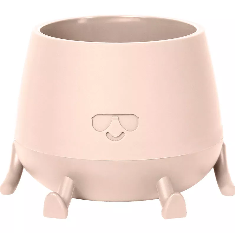 Кашпо Мистер Крутой 0,6л пудровый, пластик арт.КШ-1852 по цене 