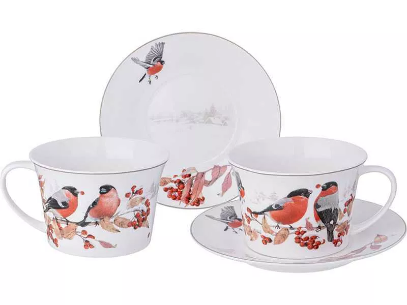 Набор чайный Лефард Лесная сказка на 2 пер 4 пр 250мл, фарфор арт.760-820 по цене 