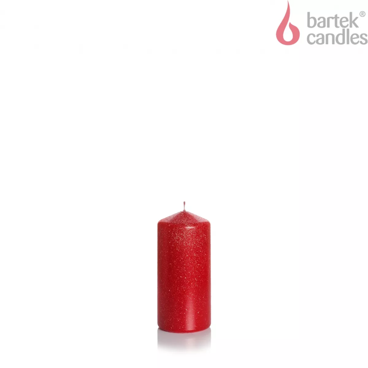 Свеча Колонна Мерцание и Яркость красный металлик 6х13см по цене 