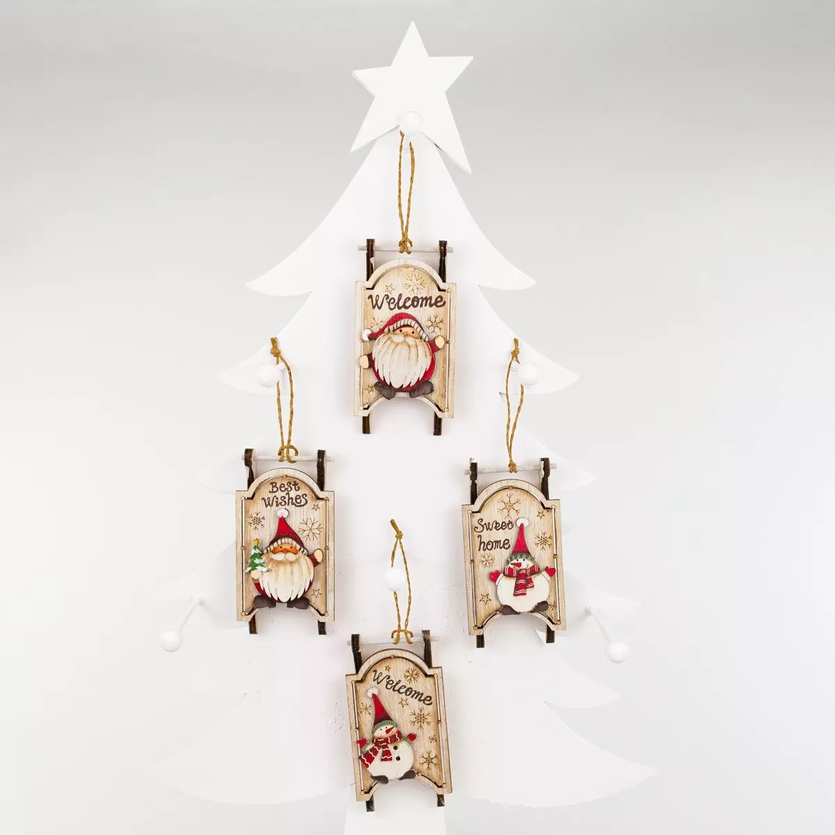 Украшение подвесное Санки натуральный арт.к000026731 по цене 