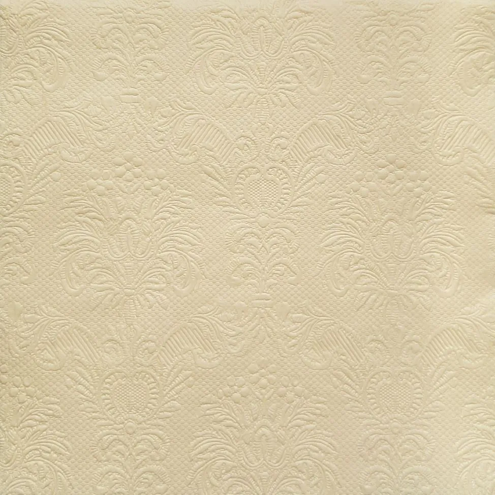 Салфетки бумажные Барокко Шампань 33х33см 3-х слойные 16л арт.37546 по цене 