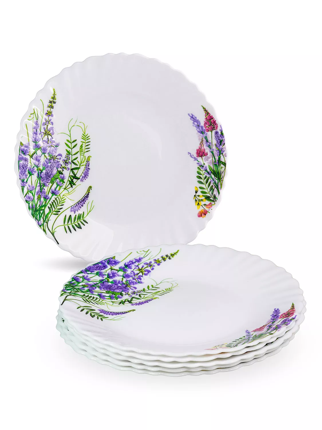 Тарелка десертная Лаванда 19см, стекло арт.MFK21041 по цене 