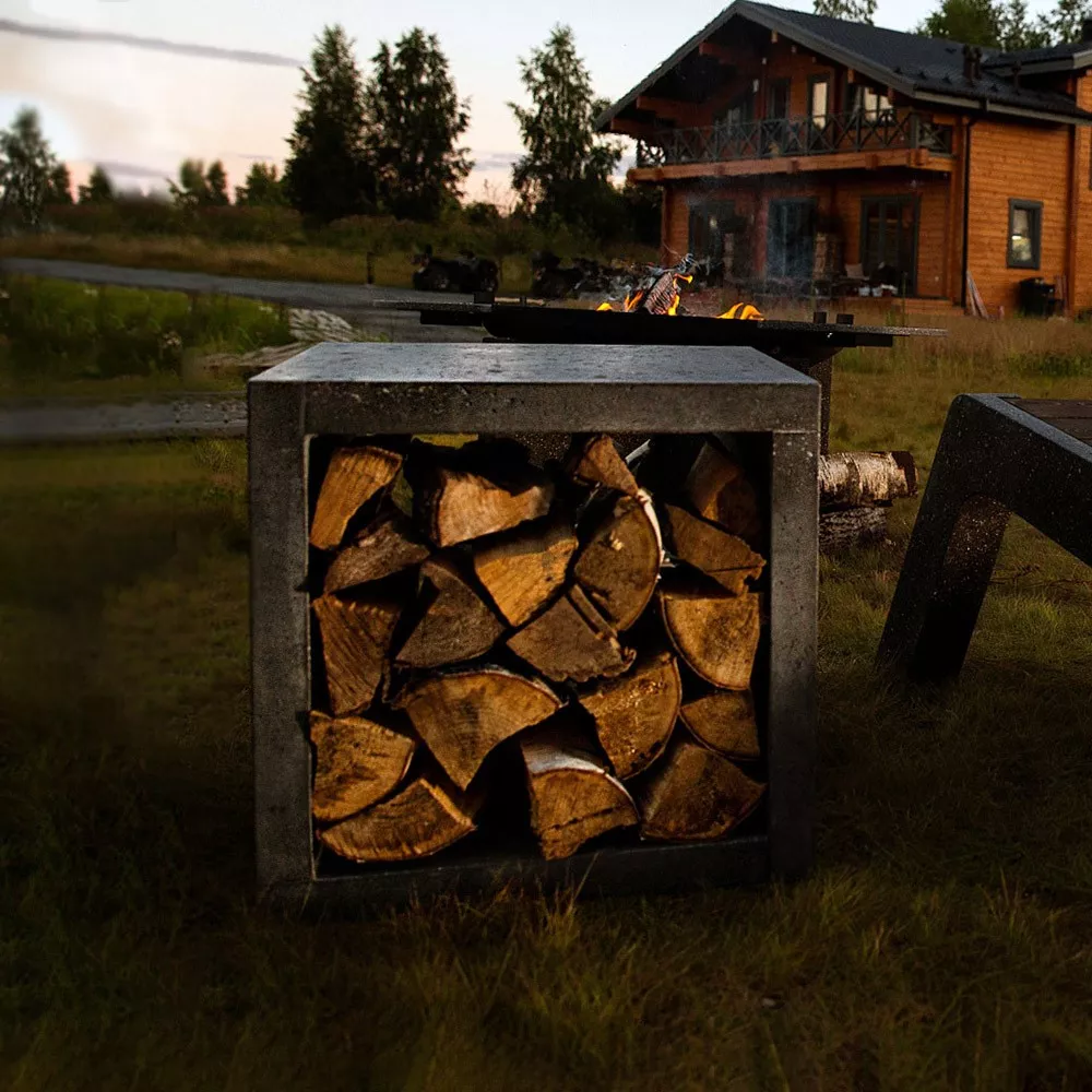 Дровница фибробетон 45×45×45см CONCRETIKA DR45 по цене 