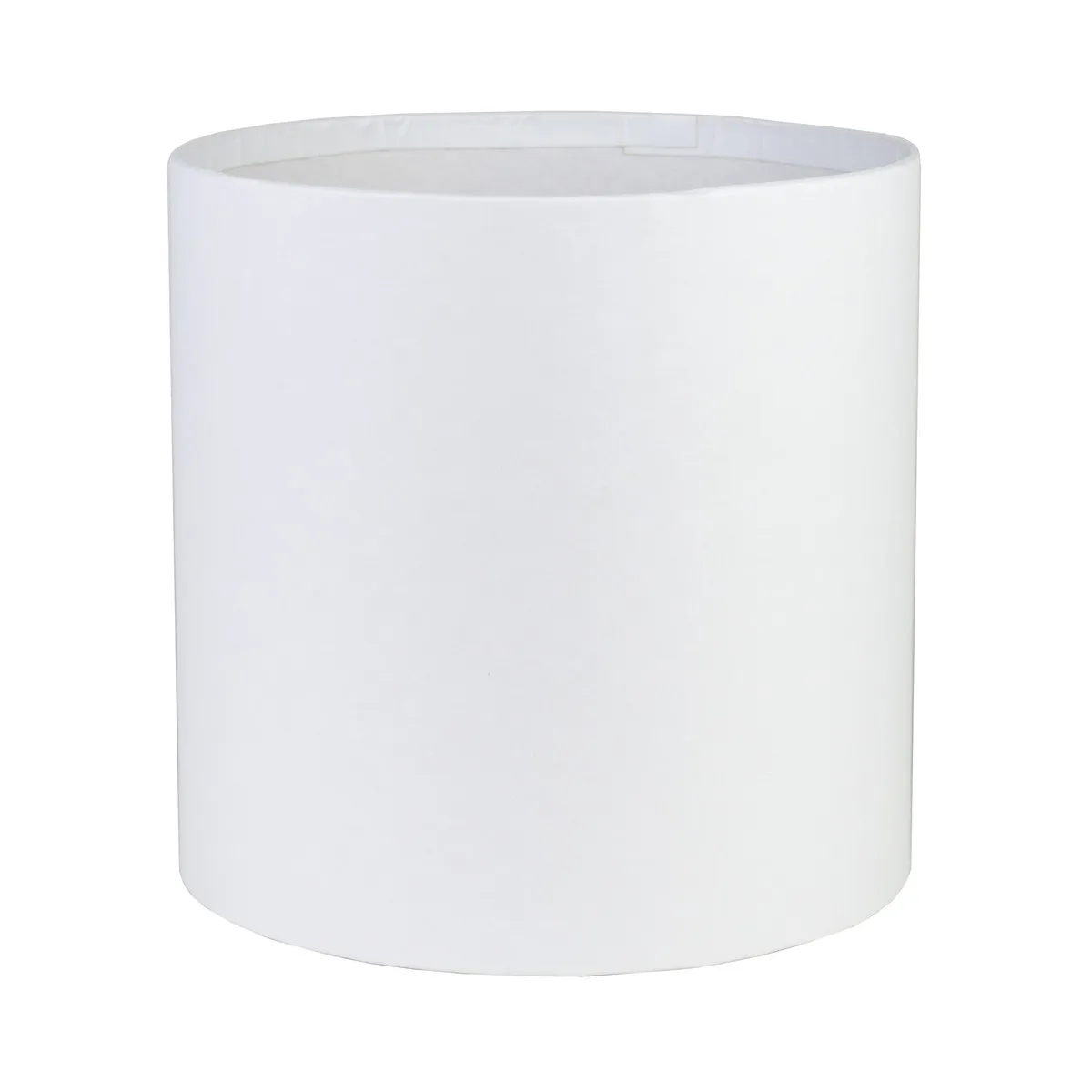 Коробка подарочная круглая без крышки 16x16см, белый по цене 