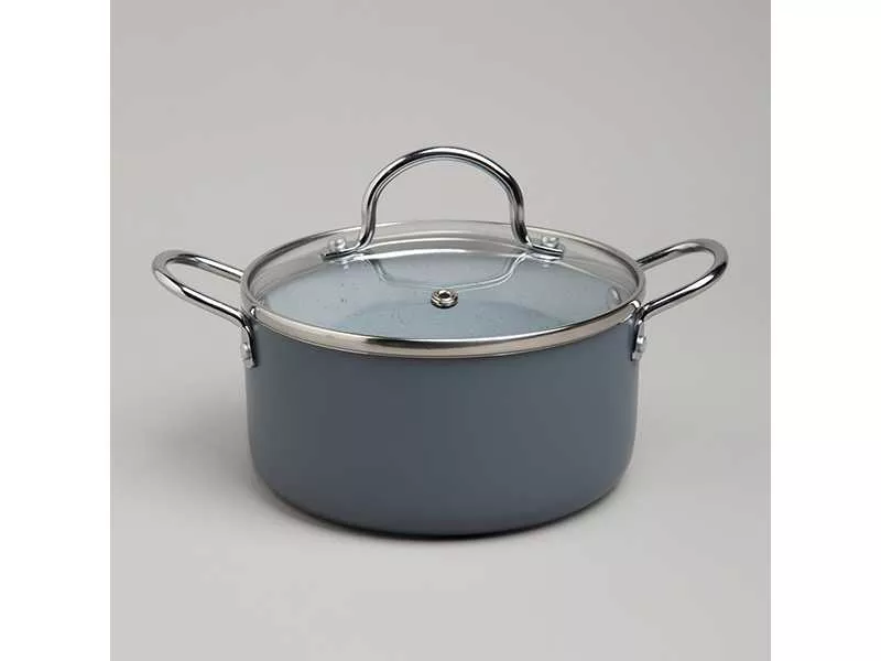 Кастрюля Агнесс с антип. покр. и стекл. крышкой 1350мл арт.906-263 по цене 