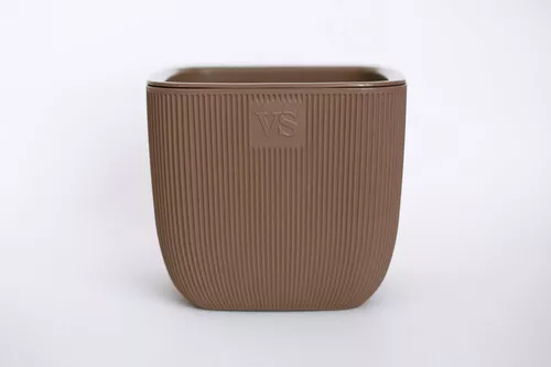 Горшок Фабио ВипСет с дренажной системой 1,95л шоколад арт.AMF-1,95-04 по цене 