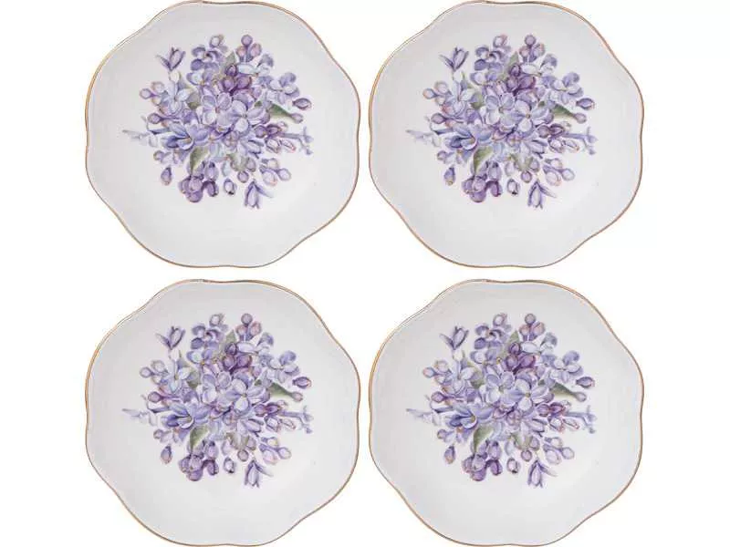 Набор розеток Лефард Сирень 10см 4шт фарфор арт.760-810 по цене 