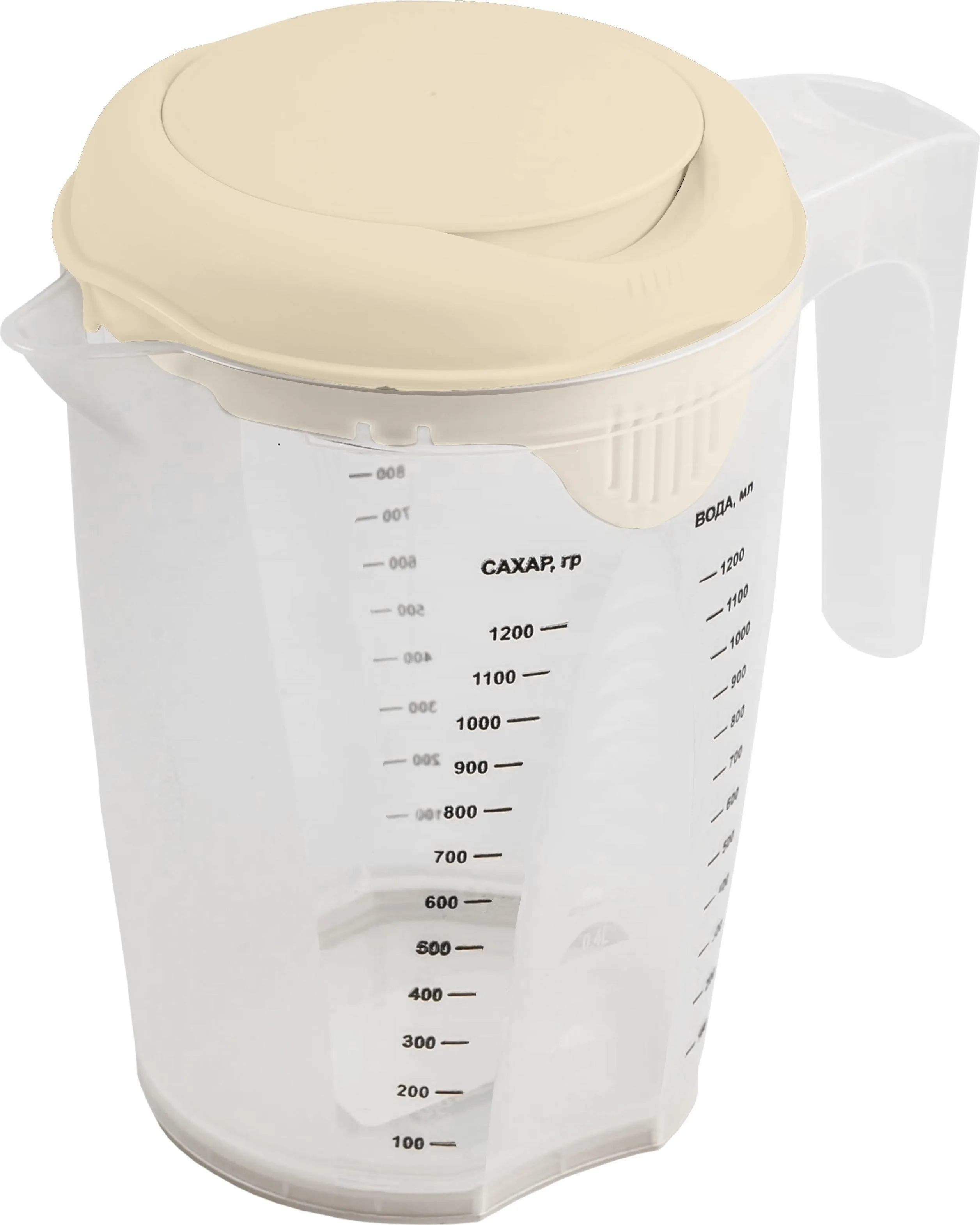 Емкость для блендера мерная Стокгольм 1,5л молочный туман по цене 
