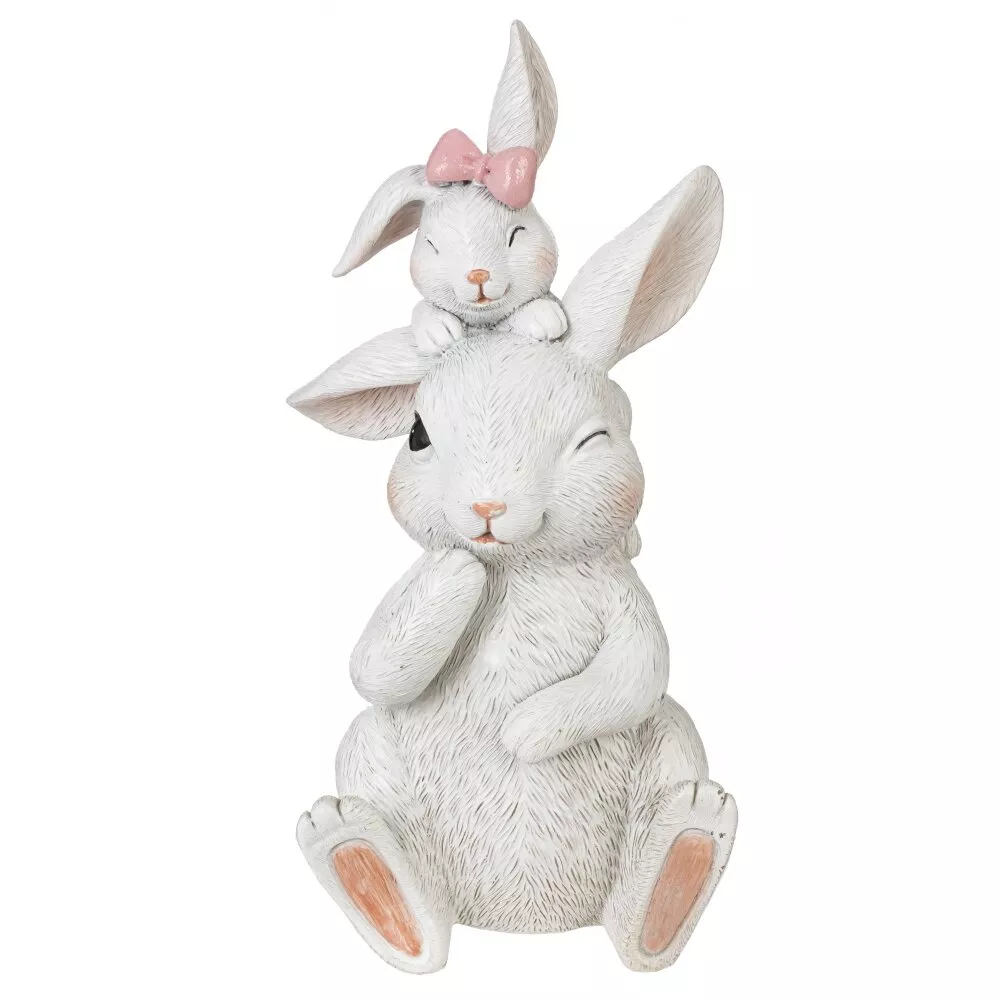 Фигурка декоративная Зайцы 10х7х20см арт.816053 по цене 