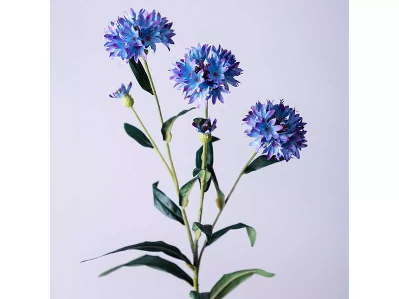 Цветок искусственный Василек 64см, арт.287-544 по цене 