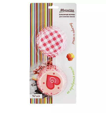 Бумага форм для выпек кекс Мармитон, 50шт в упак по цене 
