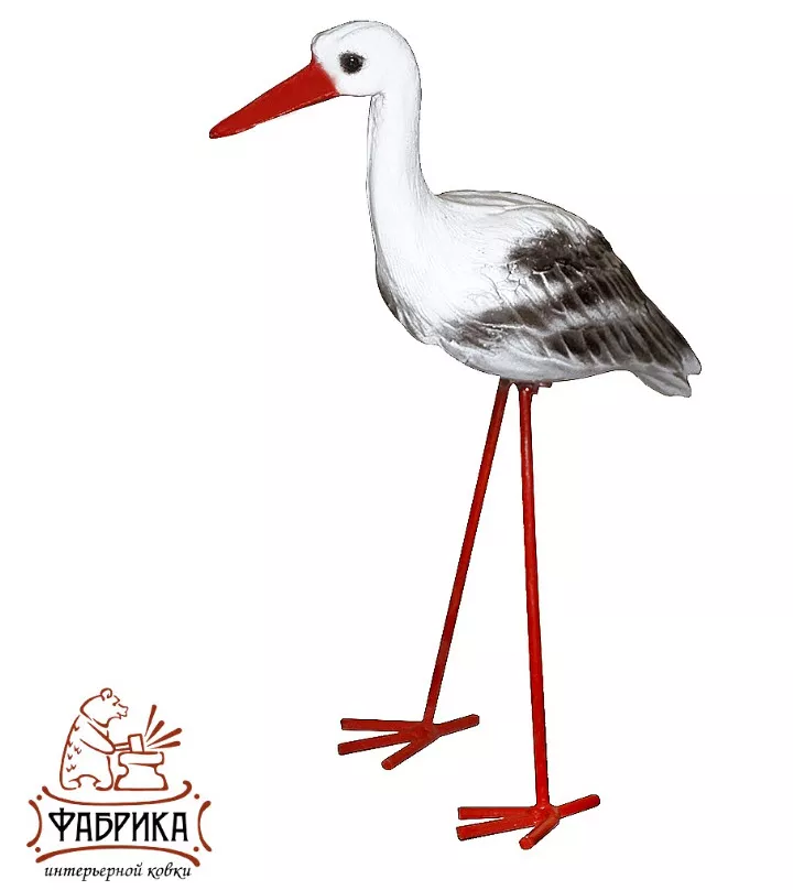 Фигура садовая Аист 15х55х40см, полистоун арт.F01206 по цене 