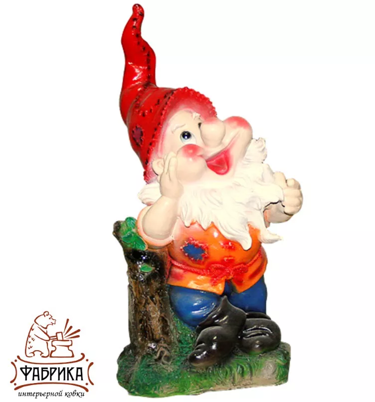 Фигура садовая Гном Мечтатель 25х60х30см, стеклопластик арт.F03099 по цене 