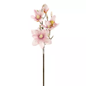 Магнолия с глиттером розовый 68 см по цене 