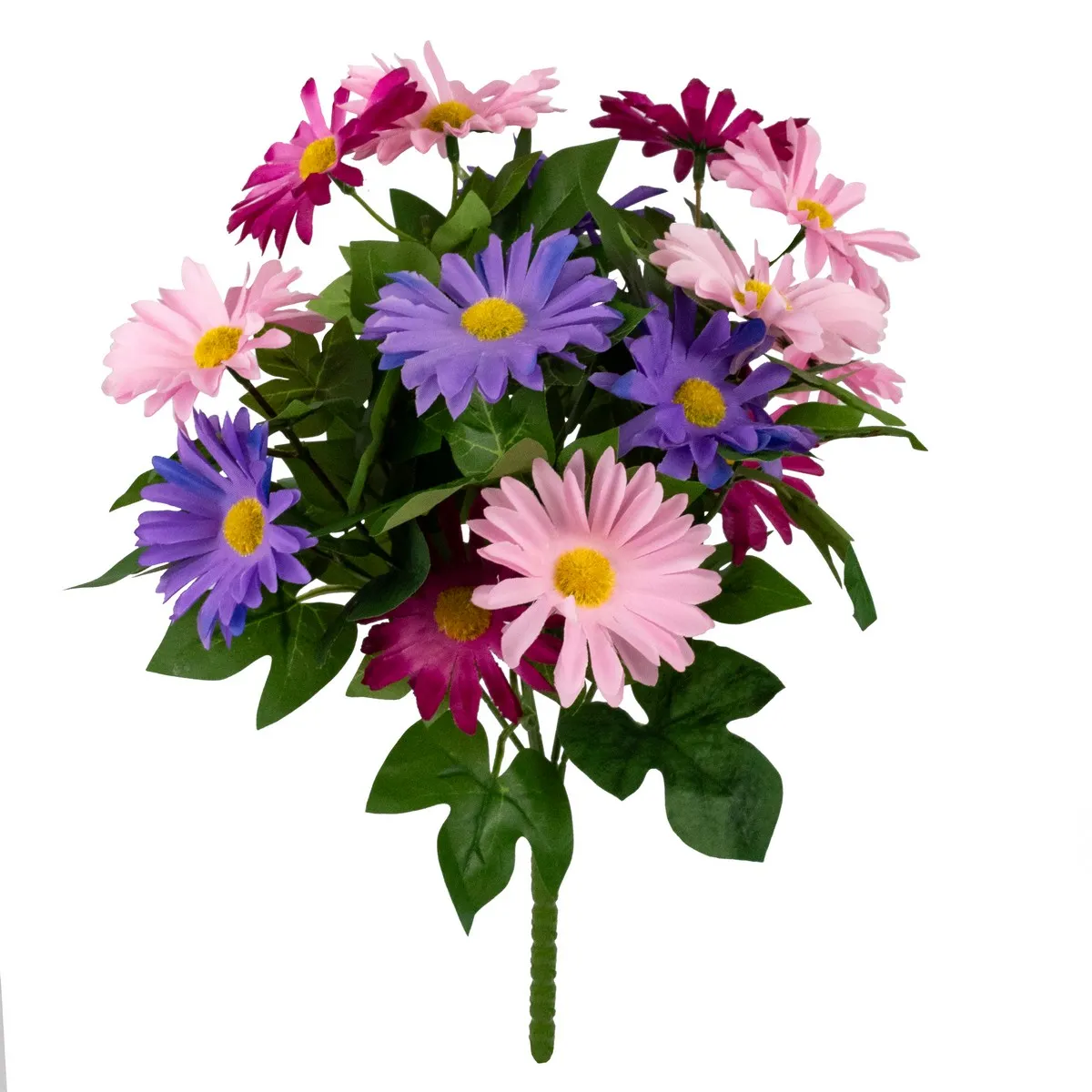 Цветок искусственный Хризантема на вставке 32см, сиреневый по цене 