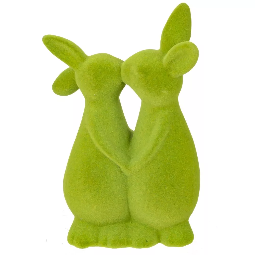 Фигурка декоративная Зайцы 10х7х18,5см арт.816136 по цене 