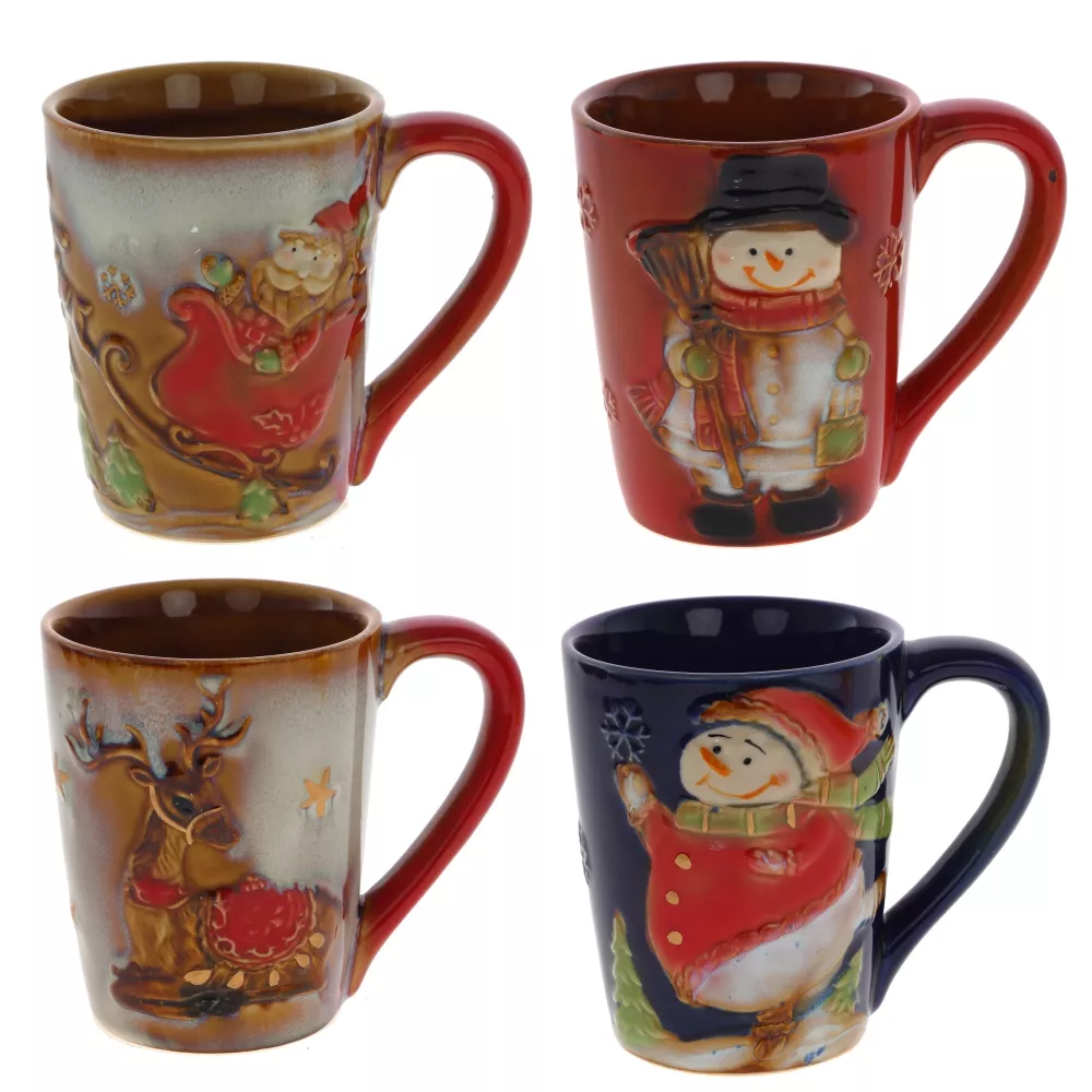 Кружка Новый Год 300мл 4в., керамика арт.755445 по цене 