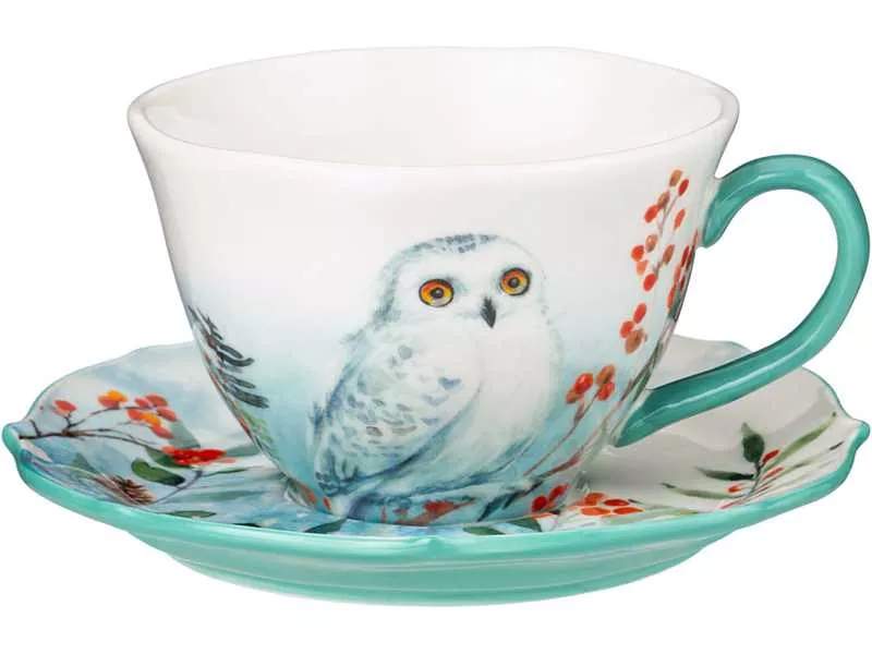 Пара чайная Лефард Лесная сказка Сова 200мл фарфор арт.409-202 по цене 