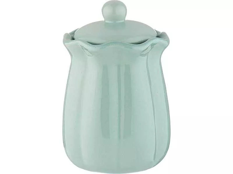 Банка для сыпучих продуктов Мозаик 650мл 10,5х10,5х15см голубой арт.155-692 по цене 