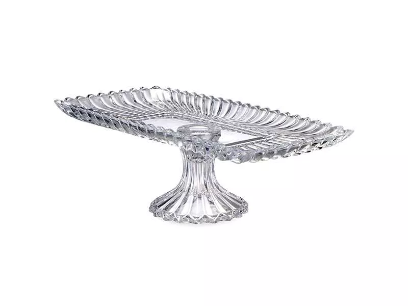 Блюдо на ножке Блеск прямоугольное 38x17,5x11,5см, стекло арт.691-146 по цене 