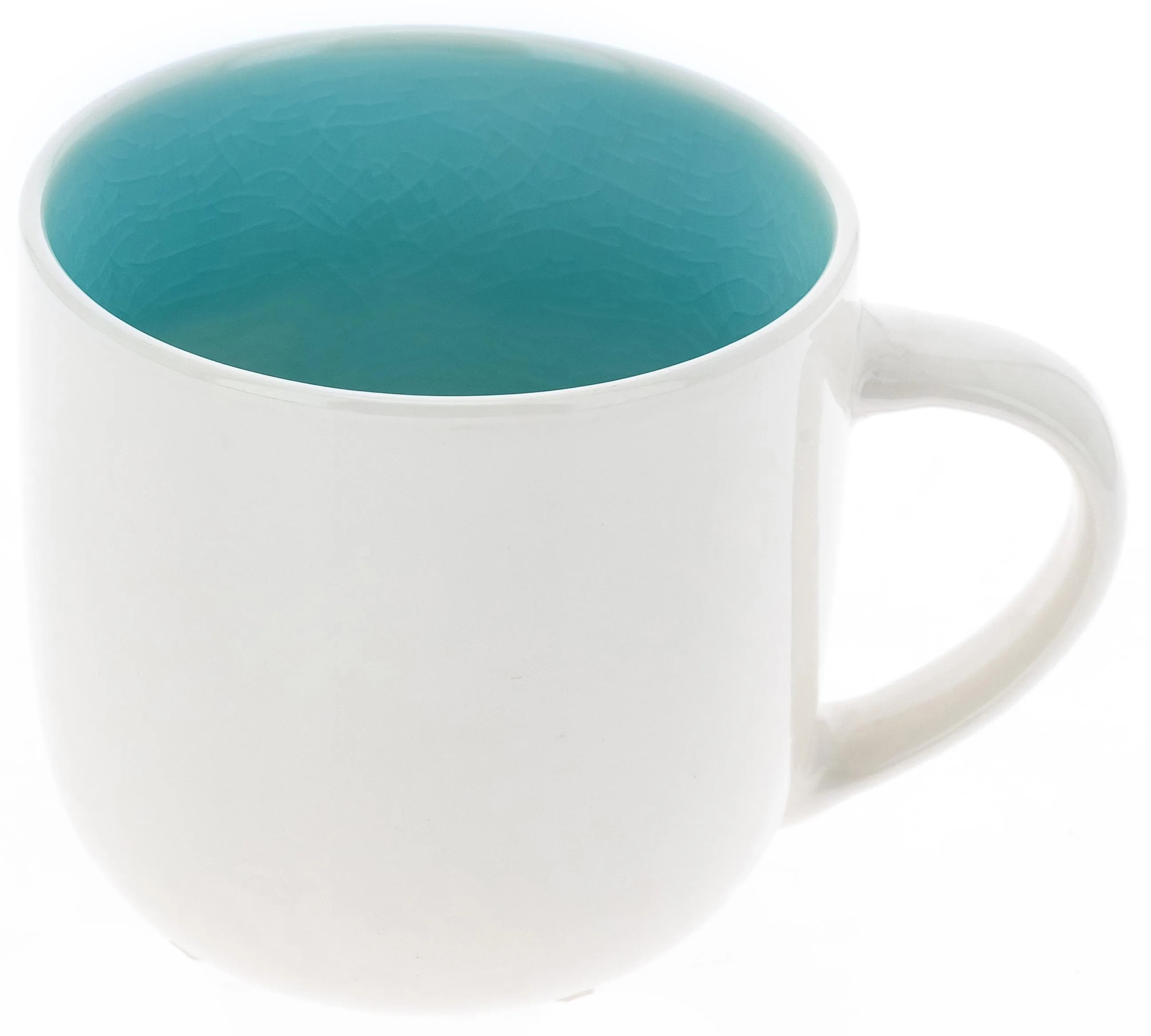 Кружка Иштар 430мл, фарфор, ментоловый кракелюр арт.236-28008 по цене 