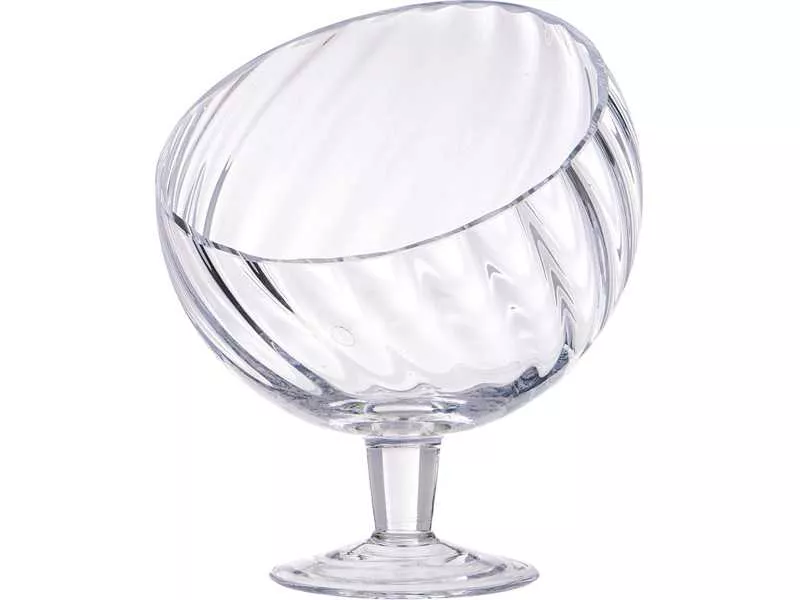 Блюдо на ножке стекло прозрачный 14,5х22см арт.337-138 по цене 